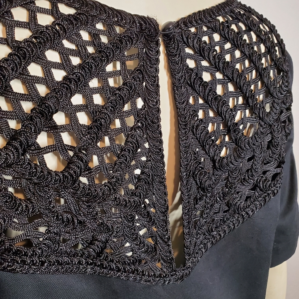 Anthropologie Maeve Battenburg Shift Black - Picture 10 of 11